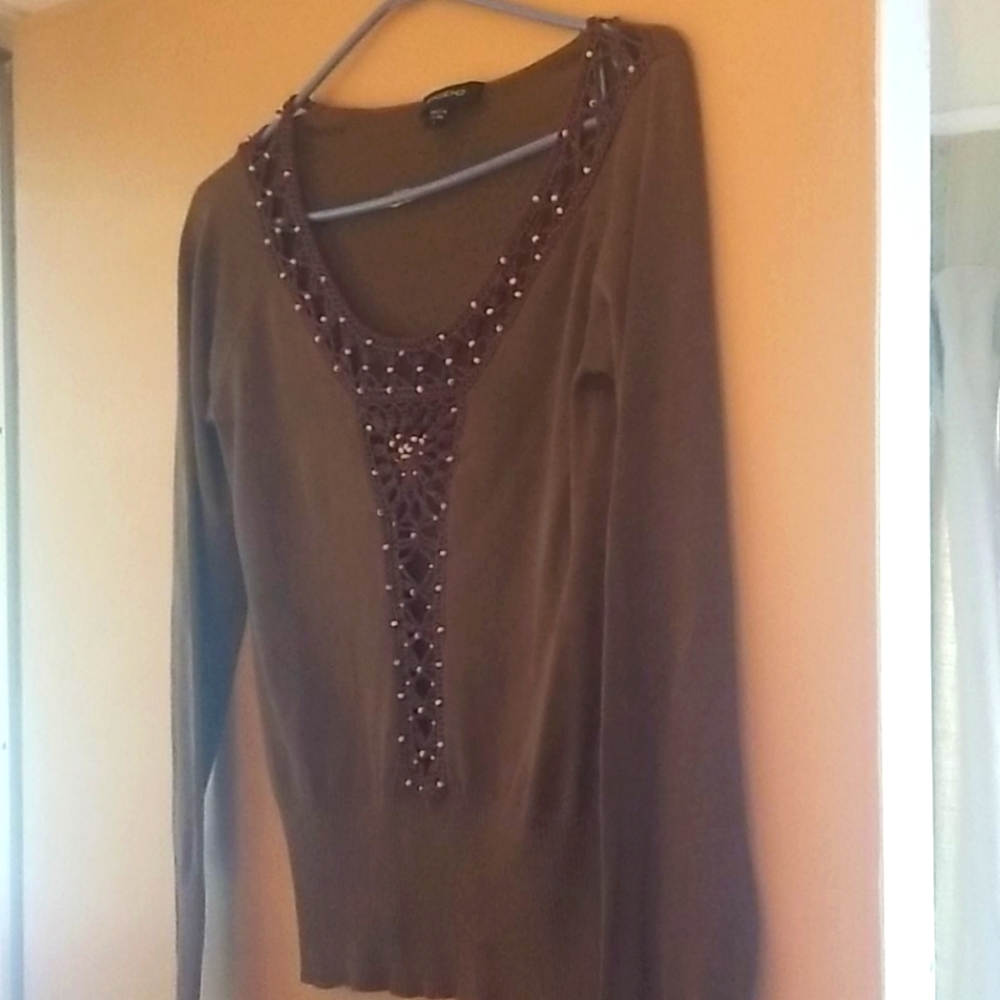 Beaded sweater
